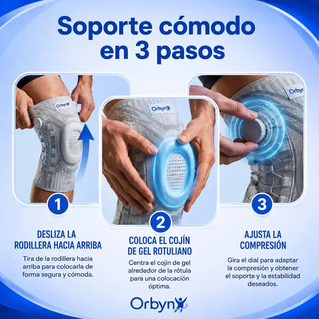 Rodilleras tipo pomo transfronterizas para correr al aire libre