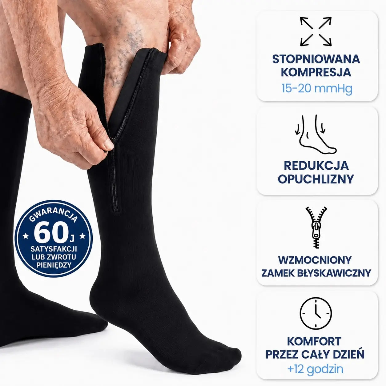 Calcetines de Compresión con Cremallera